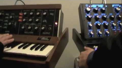 Minimoog model D and Minimoog Voyager