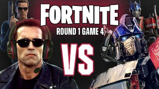 Optimus Prime vs The Terminator in Fortnite | Round 1 - Game 4