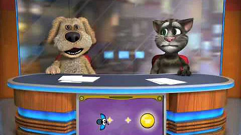 Talking Tom & Ben News moment of silence then bam