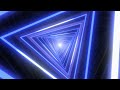 Abstract Neon Tunnel Glow Lights VJ Sci-Fi Laser Triangles Moving 4K Motion Background for Edits