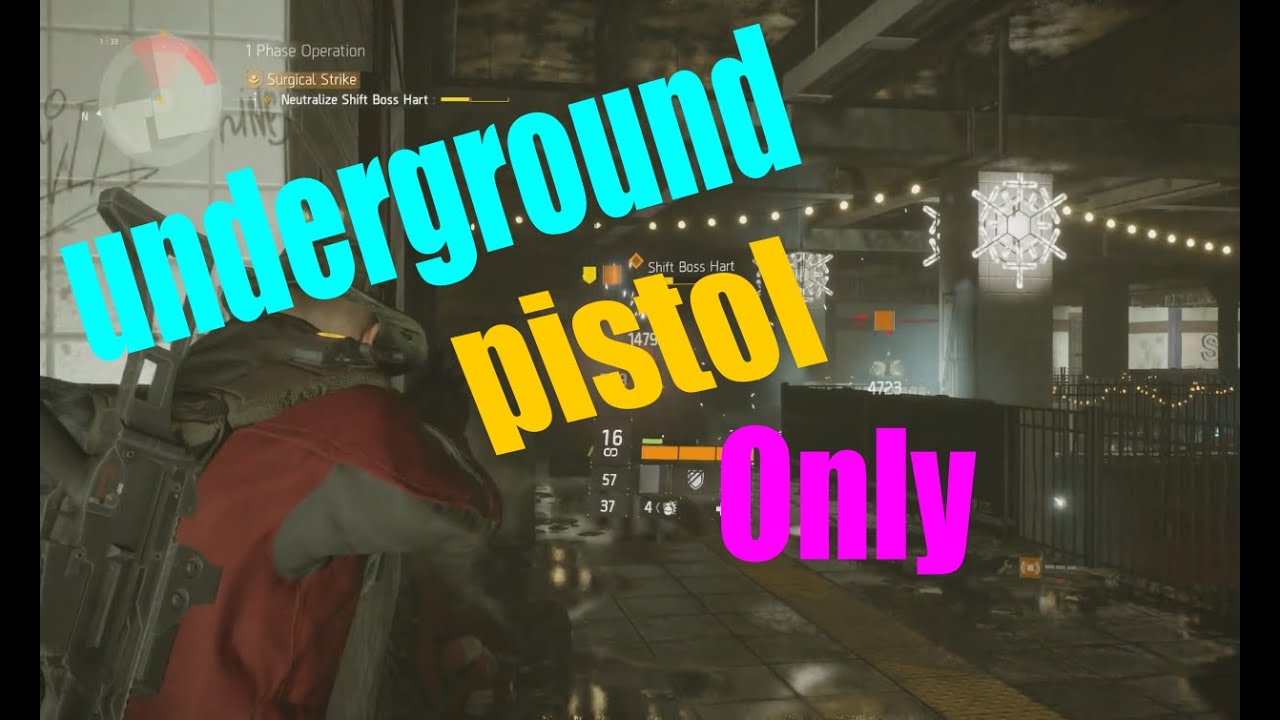 The Division Underground DLC 1 SOLO HARD "PISTOL ONLY" (Ps4, Pc, Xbox) Full Gameplay