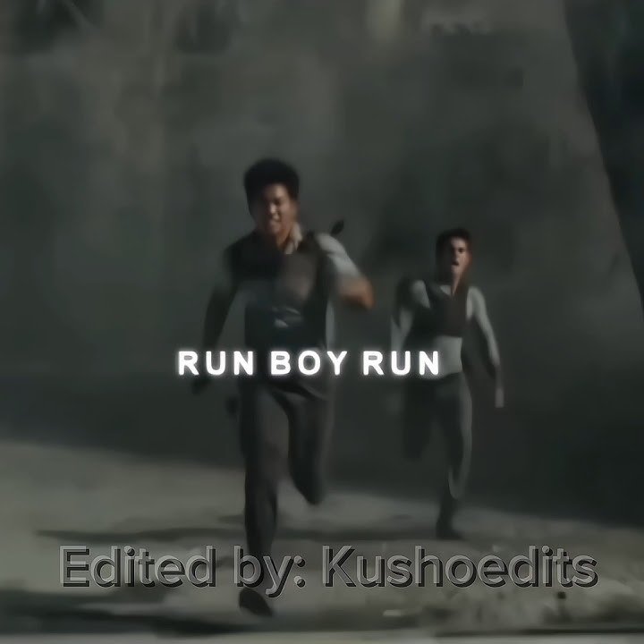 Run boy Run 'MAZE RUNNER' #mazerunner #newt #thomas #minho #themazerunneredit #runboyrun