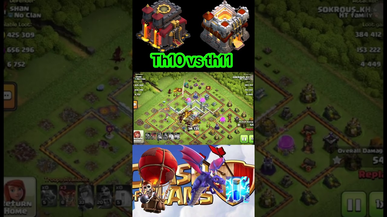 Can a TH10 3 Star a TH11?  