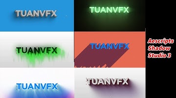 Tạo shadow, chữ nổi 3D, ánh sáng cực nhanh với Aescripts Shadow Studio 3 - After Effects tutorial