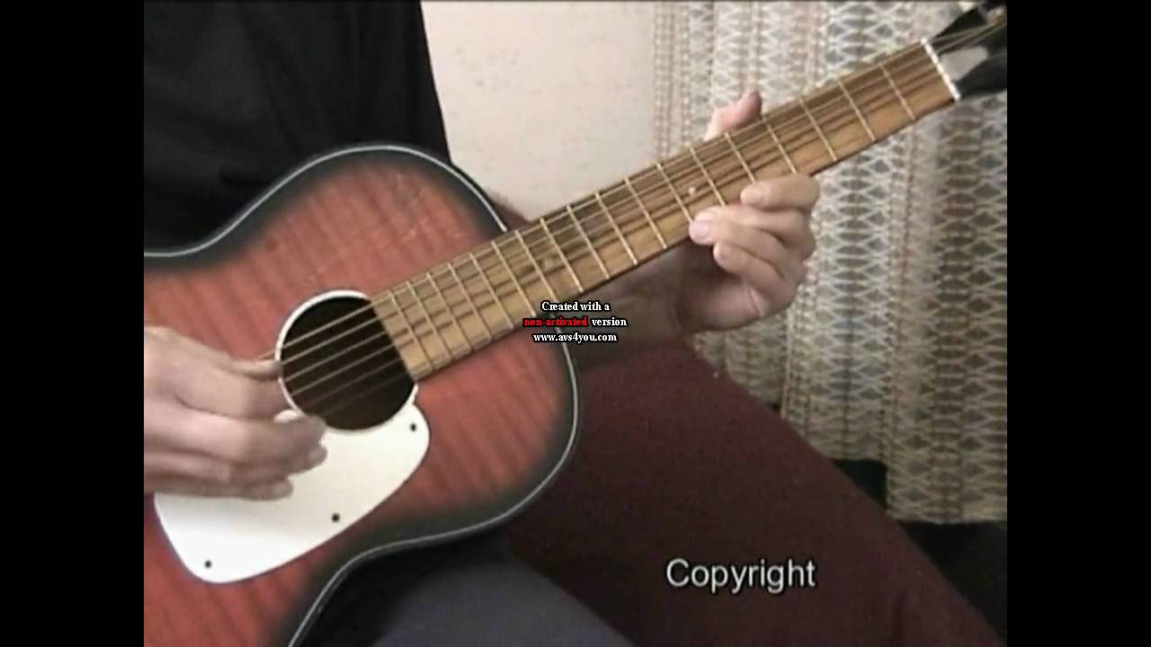 One finger guitar playing 104.avi YouTube