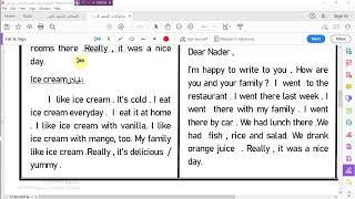 براجراف من 7جمل  عن جيلاتى   ice cream  لطلاب الصف السادس الابتدائى