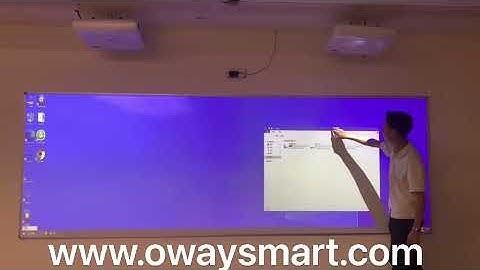 Owayboard portable finger touch interactive whiteboard, smart board for large projected classroom