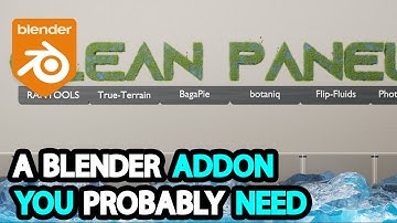 A great Blender Addon for productivity l Clean Panels
