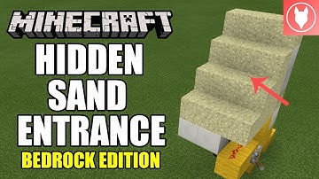 Minecraft Bedrock - Hidden Sand Entrance Tutorial ( Xbox / MCPE / Windows 10 / Switch )