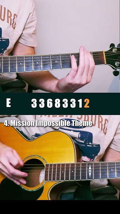 Mission: Impossible on One String ! #guitar #beginners
