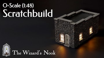 O-Scale (1:48) Building Made from Chipboard & Dollar-Store Foam