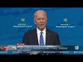 Joe Biden da un discurso a la nación tras el voto del colegio electoral