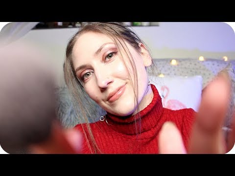 ASMR Doing YOUR Makeup ? Personal Attention w/ Face Brushing & Touching etc. For Relaxation ?