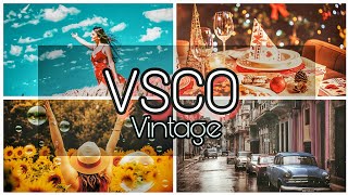 How to edit Instagram photos using VSCO.Best Vintage Filters Tutorial screenshot 2