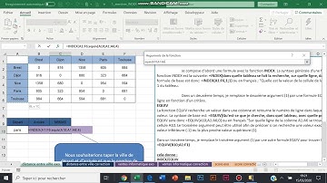 Vidéo   Fonctions index equiv