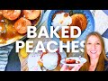 Baked Peaches with Caramel || Quick Elegant Dessert Idea