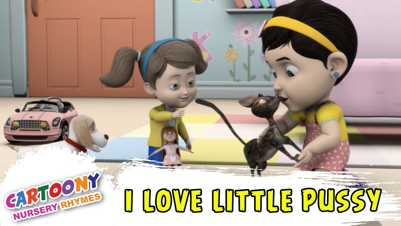 I Love Little Pussy | 2D Educative Nursery Rhymes For Children | Cartoony Animation Nursery Rhymes