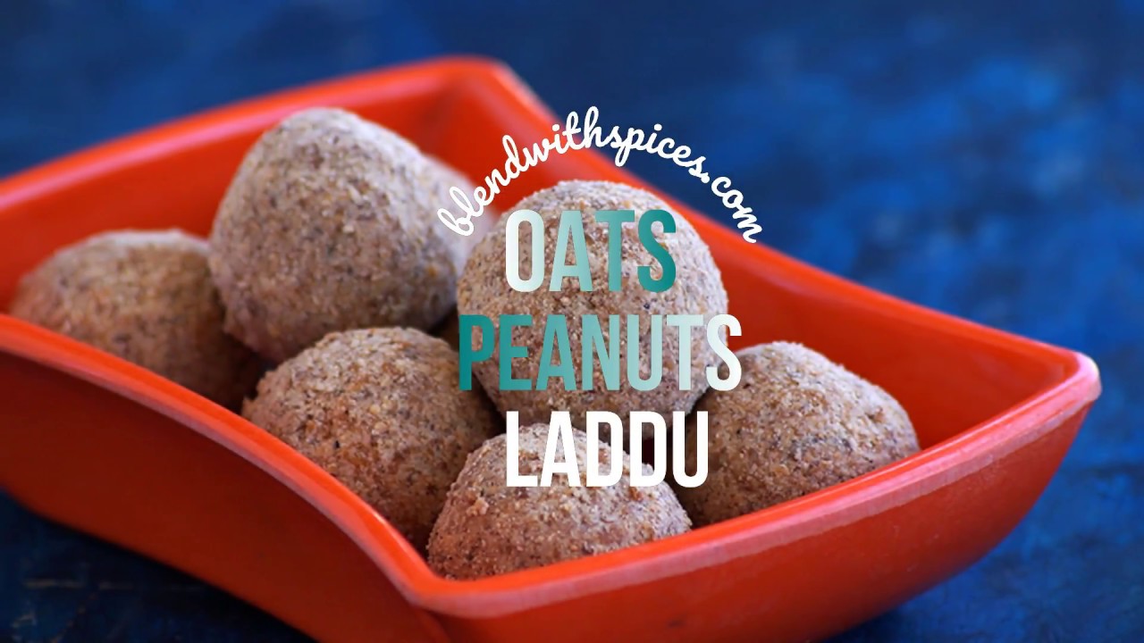 Healthy Oats Peanuts Laddu Recipe - Easy Indian Oats Recipes - YouTube