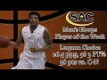 SAC Men's Basketball Player of the Week Highlights, Feb. 1 - Luquon Choice, LMU