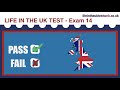 🇬🇧 Life in the UK Test Practice 2021 🇬🇧 Exam 14 of 16