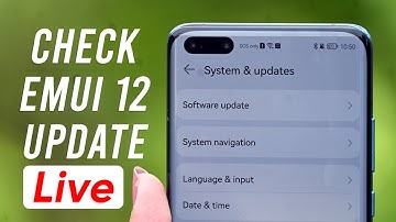 How to check for latest update on EMUI 12 phone?