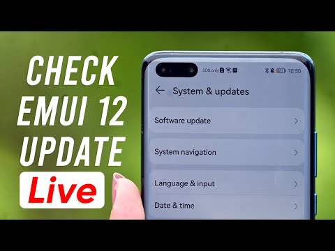 How to check for latest update on EMUI 12 phone?