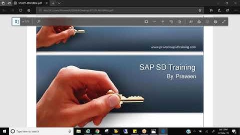 SAP SD Sales and Distribution Class-21