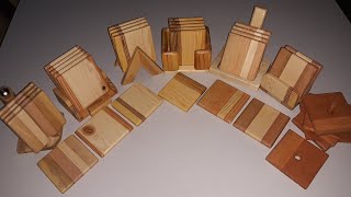Wooden coasters / 7 different models / How to make coasters / DIY
