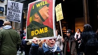 Протесты в США и мире против войны в Сирии. Руки прочь от Сирии. USA  'Hands off Syria'