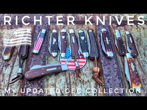 Richter Knives Episode  MY UPDATED GEC COLLECTION!!