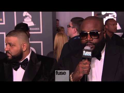 Rick Ross, Jay Sean, DJ Khaled on Grammy Red Carpet - Grammy Awards 2013