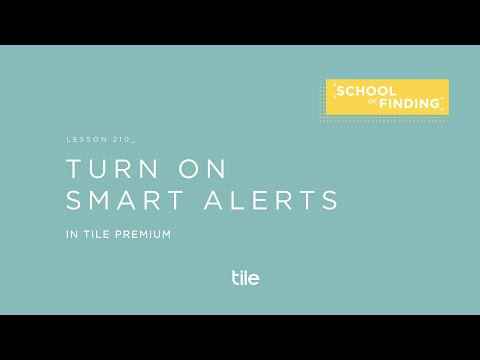 Tile Premium Turn On Smart Alerts Youtube
