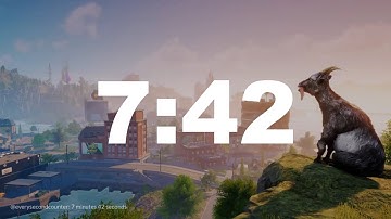 7 minutes 42 seconds [462 secs] clock timer countdown || Alarm Focus