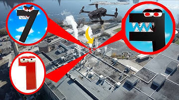 ALPHABET LORE F VS NUMBER LORE 7 CAUGHT ON DRONE | DRONE CATCHES ALPHABET LORE VS NUMBER LORE!