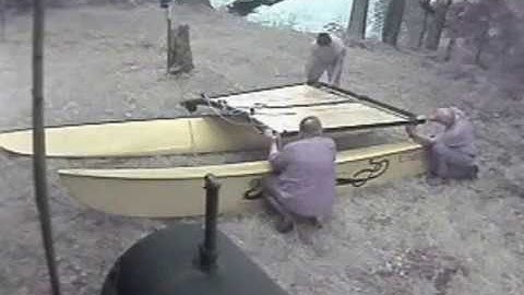 hobie cat 16 tramp installation in 2 minutes