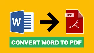 How To Convert a Word documents to PDF ( 3 Best Ways)