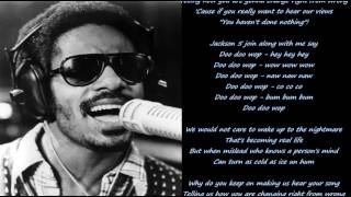 Stevie Wonder-You haven't done nothin' Lyrics chords