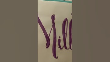 Name Request Millie!! #calligraphy #calligraphyart #drawing #lettering #shorts