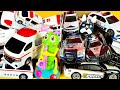 救急車パトカー消防車をチェック！坂道を緊急走行するよ！Check out ambulance police car fire truck! run on the slope. #26