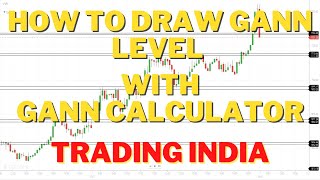How to Draw Gann Level in any Stock Gann Calculator Trading India