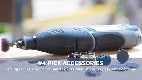 How to Start Sanding - Dremel