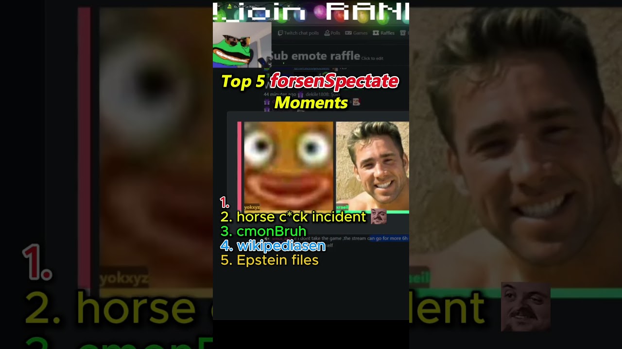 top 5 forsenSpectate aka conductor aka forsen leech #67 moments 