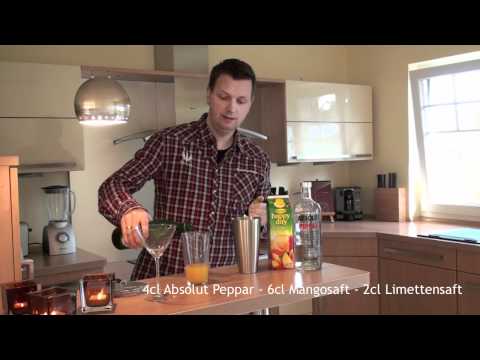 Cocktail Fruity Peppar mit Absolut Peppar