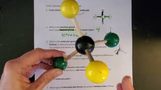 Electron geometry, molecular geometry, polarity, and intermolecular forces - problem solving process