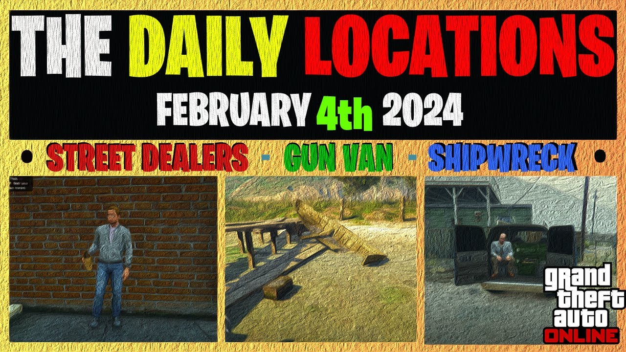 GTA Online Secret Locations of Gun Van, Street Dealers & Shipwreck