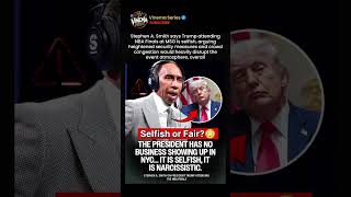 Stephen A. Smith Calls Out Trump Over NBA Finals MSG Crowd Disruption 🙄🤯