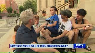 Most NYC pools will be open through Sunday