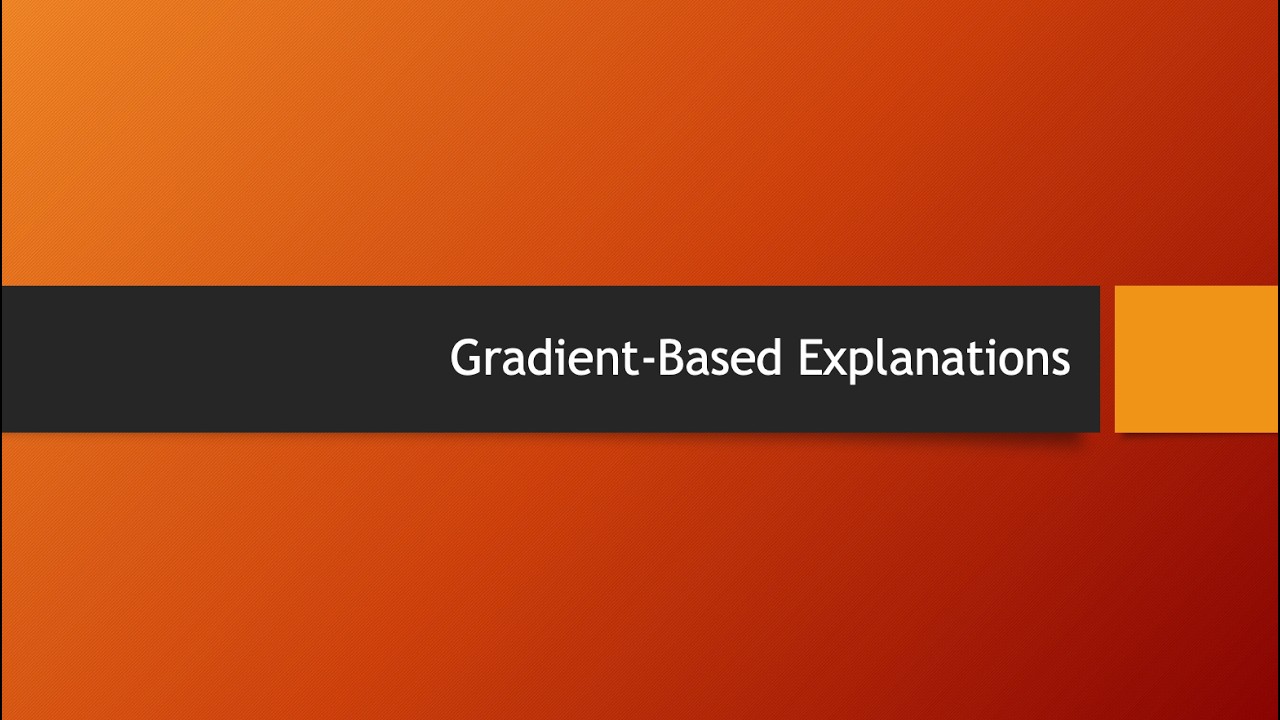 Gradient-based explanations (saliency maps)