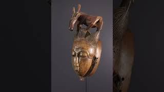 Art Africain - Masque Africain - Masque Yaure, Yohoure Côte Divoire