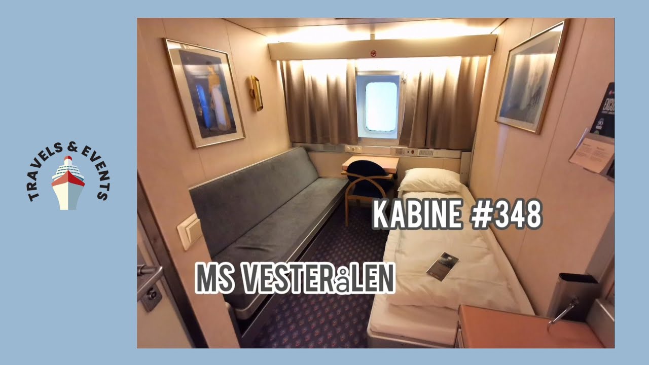 MS Vesteralen Kabine #348 Kat. I2 #hurtigruten #postschiff